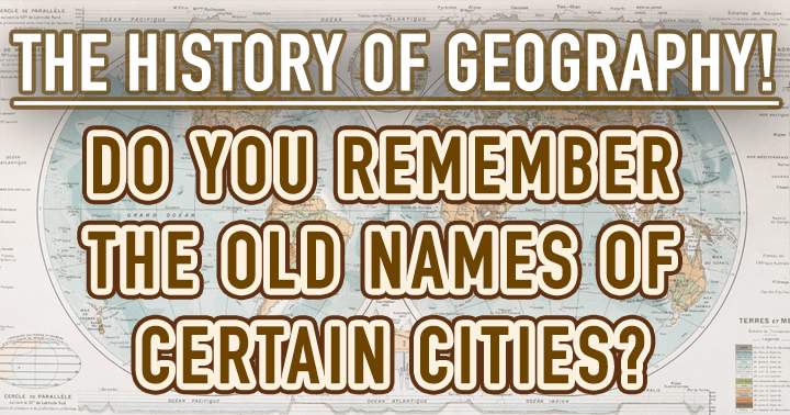 Quiz about old cities!